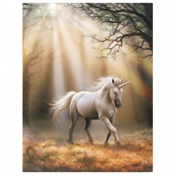 Glimpse Unicorn Bild 25 x 19 cm - Anne Stokes