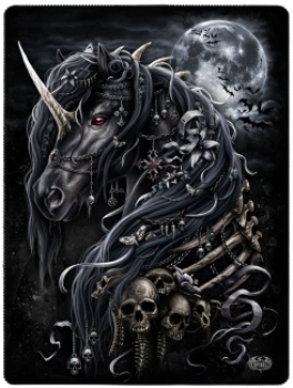 Dark Unicorn - Fleecedecke - 150 x 200 cm