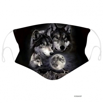 Mund-Nasen-Bedeckung Wolfsrudel