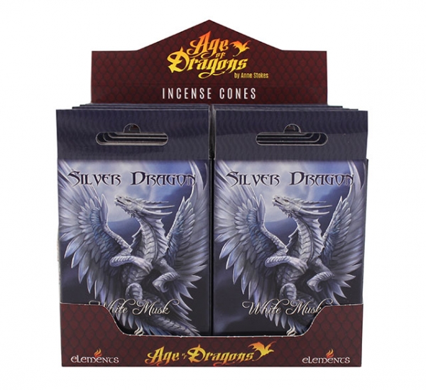 Silver Dragon Incense Cones