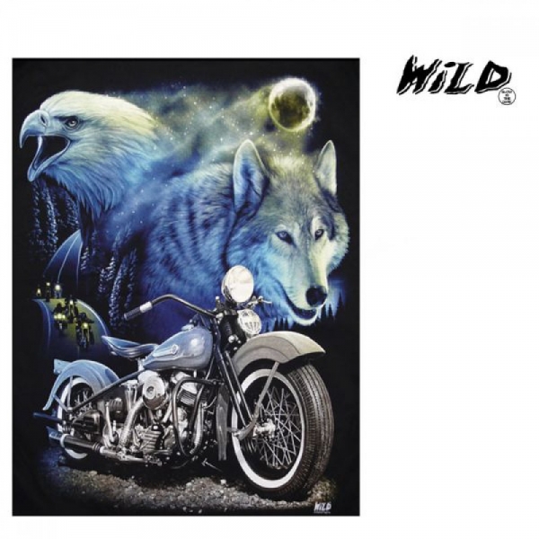 WILD Fleecedecke moonlight road 152 x 127 cm