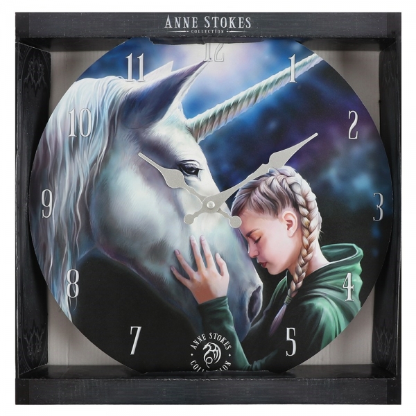Wunsch Einhorn Bilderuhr - Anne Stokes
