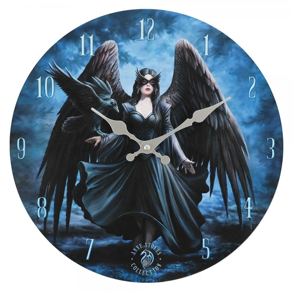 Rabe Bilderuhr - Anne Stokes