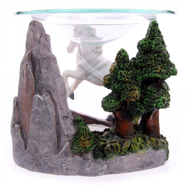 Magisches Einhorn mit Fels und Baum Duftlampe
