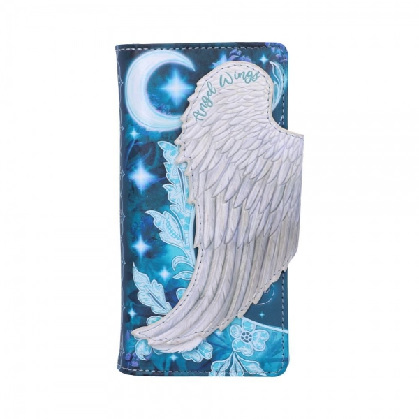 Angel Wings Embossed Purse 18.5cm