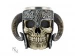 Viking Skull Krug 19cm